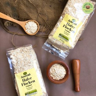 Yến mạch giảm cân cán dẹt và cán vỡ Hafer Flocken Đức - gói 500gr