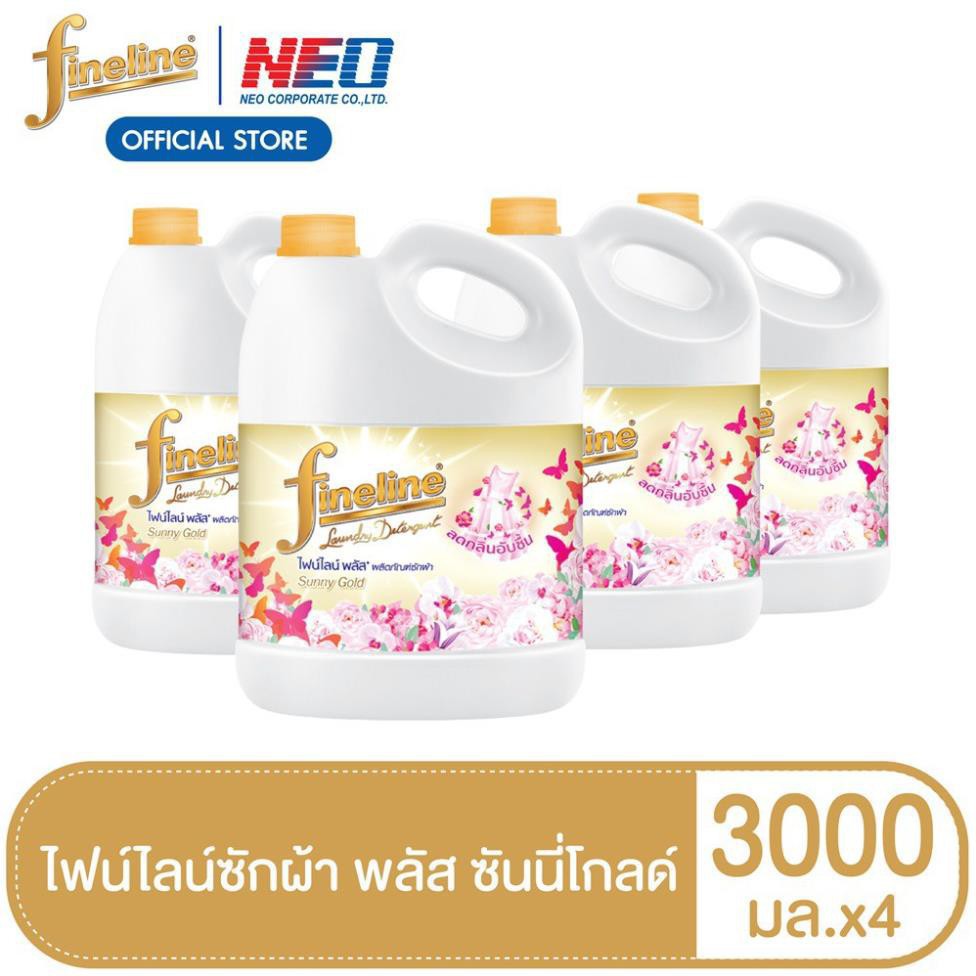 Nước  Giặt Xả Fineline 3000ml Thái Lan ( Màu Vàng Mới)