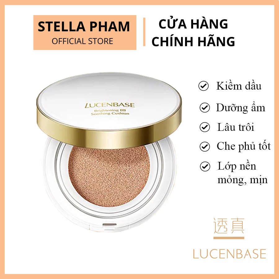 LUCENBASE | Cushion BB Cao Cấp Dưỡng Da Dành Cho da dầu mụn, che khuyết điểm, kiềm dầu, không mốc, không gây mụn