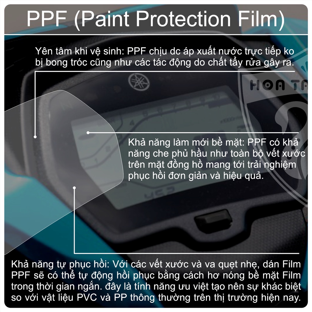 YAMAHA 135 LC FI | Miếng dán bảo vệ mặt đồng hồ xe yamaha 135 lc