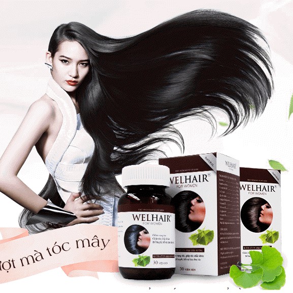 Welhair for Women – Viên uống kích thích mọc tóc (lọ 30 viên)