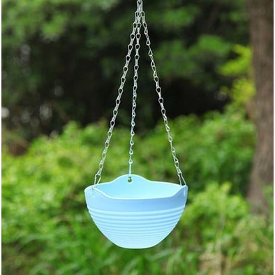 Giỏ treo hoa bằng nhựa VB211 dùng để trang trí ban công sân vườn, kích thước 23 x 14cm