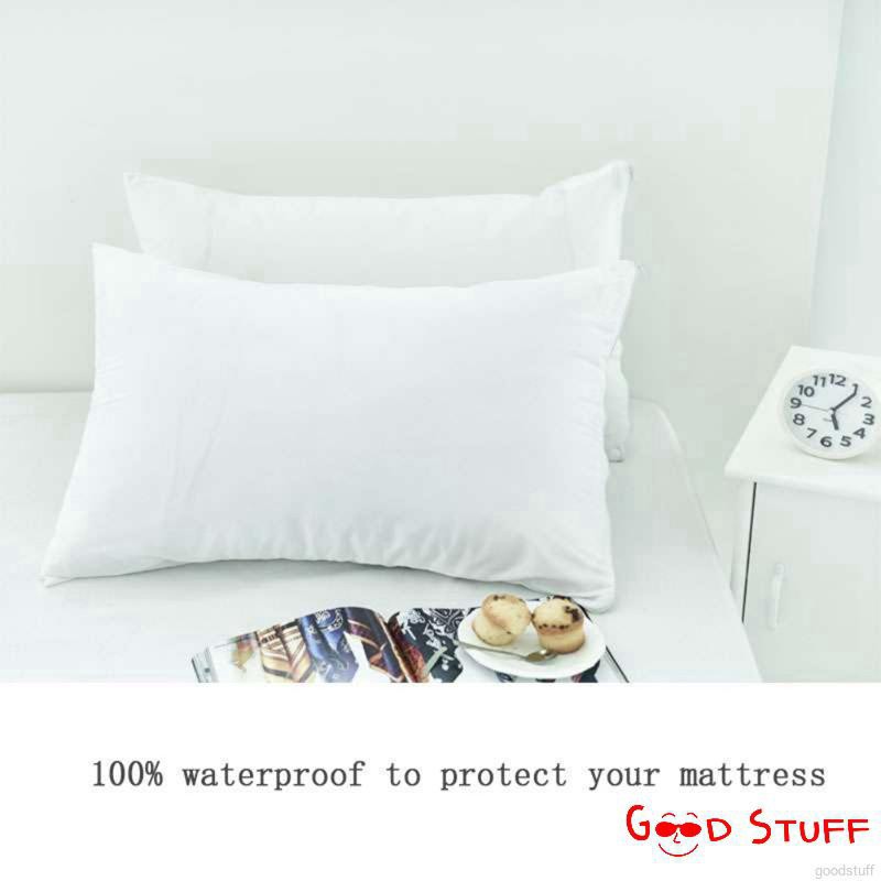 2pc 50x70cm Waterproof Solid Color Soft Pillow cover