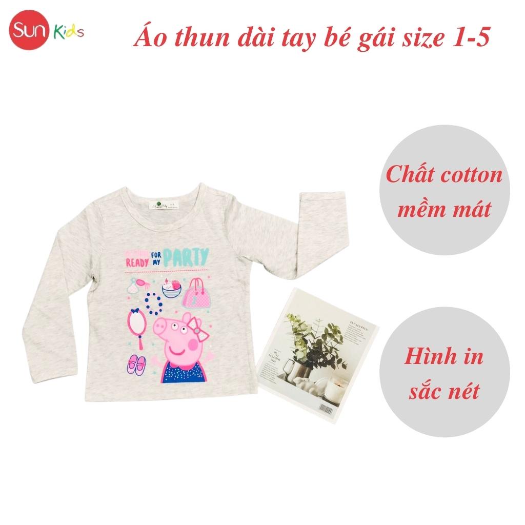 Áo dài cho bé gái, áo thu đông bé gái, áo thu đông cho bé, size 1-5 tuổi - SUNKIDS