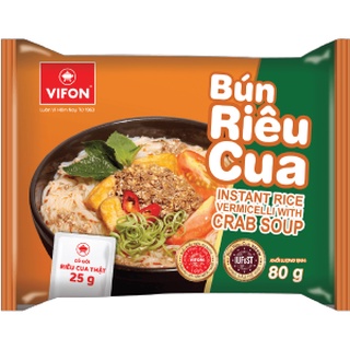 Gói bún riêu cua VIFON có gói riêu cua thật 80g/Bún riêu cua Phố Thị