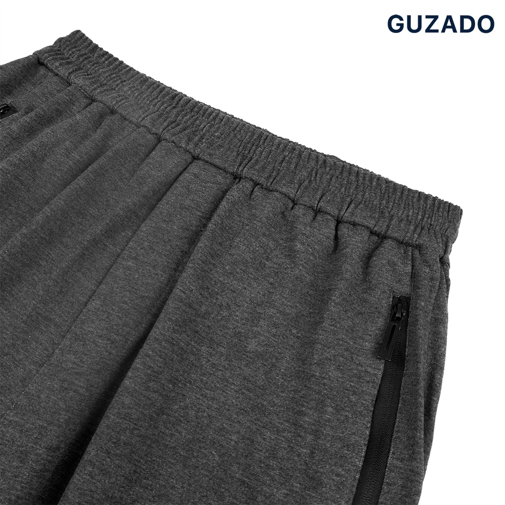 Quần Jogger nỉ nam GUZADO Form RegularFit Rộng Rãi Thoải Mái,Vải Trơn 4 Màu Dễ Phối Đồ GDNN11