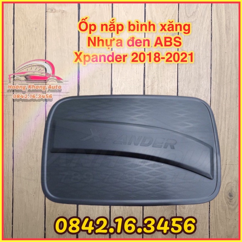 Ốp nắp bình xăng Xpander 2018 - 2021 nhựa đen Abs, hàng đẹp