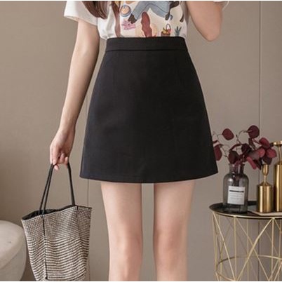 Chân Váy Công Sở Chữ A Madela 2 Lớp Lưng Cao Ôm Eo, Váy Ngắn Chữ A Cạp Cao Dáng Ôm Phong Cách Hàn