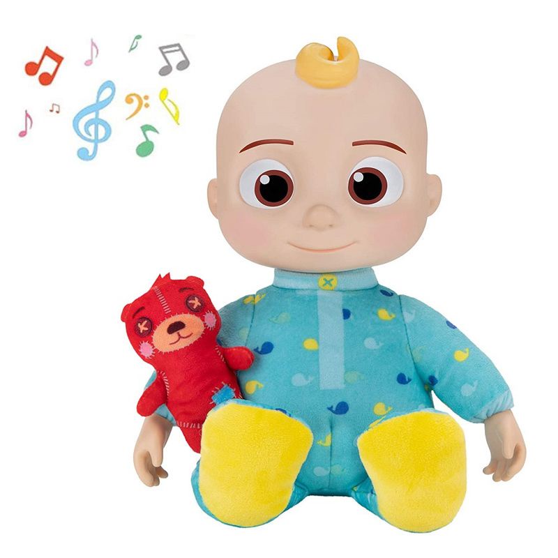 CoComelon Musical Bedtime JJ Doll Plush Body Kids Sleeping Accompany Toy Gifts Soft Plush Body
