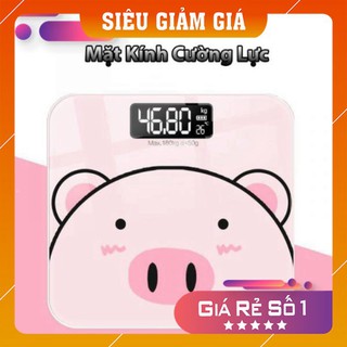Cân điện tử ❤️FREESHIP❤️ Cân sức khỏe điện tử hình heo hồng