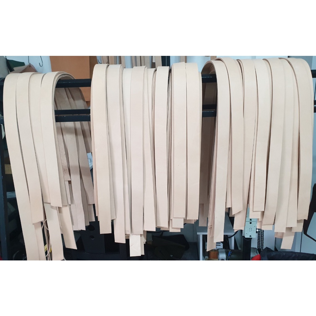 Dây da bò Veg, bản rộng 3.8mm, Da Thuộc San Nguyen