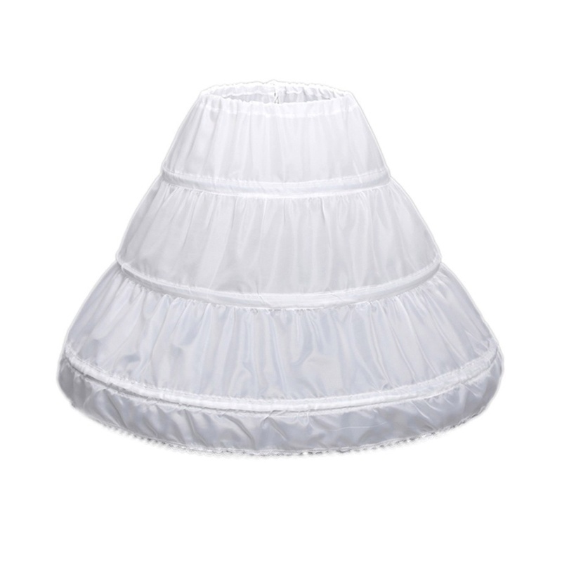 Oneri Áo Khoác Dài Nửa Bàn Chân Màu Trắng Bằng Vải Petticoat In Hoa Cho Bé Gái
