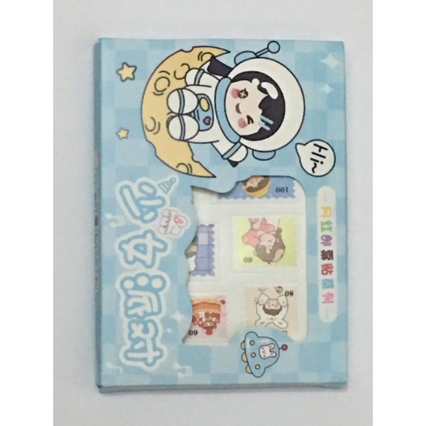 1 HỘP -12 TẤM STICKER TEM THƯ TRANG TRÍ SỔ TAY ĐỒ LƯU NIỆM