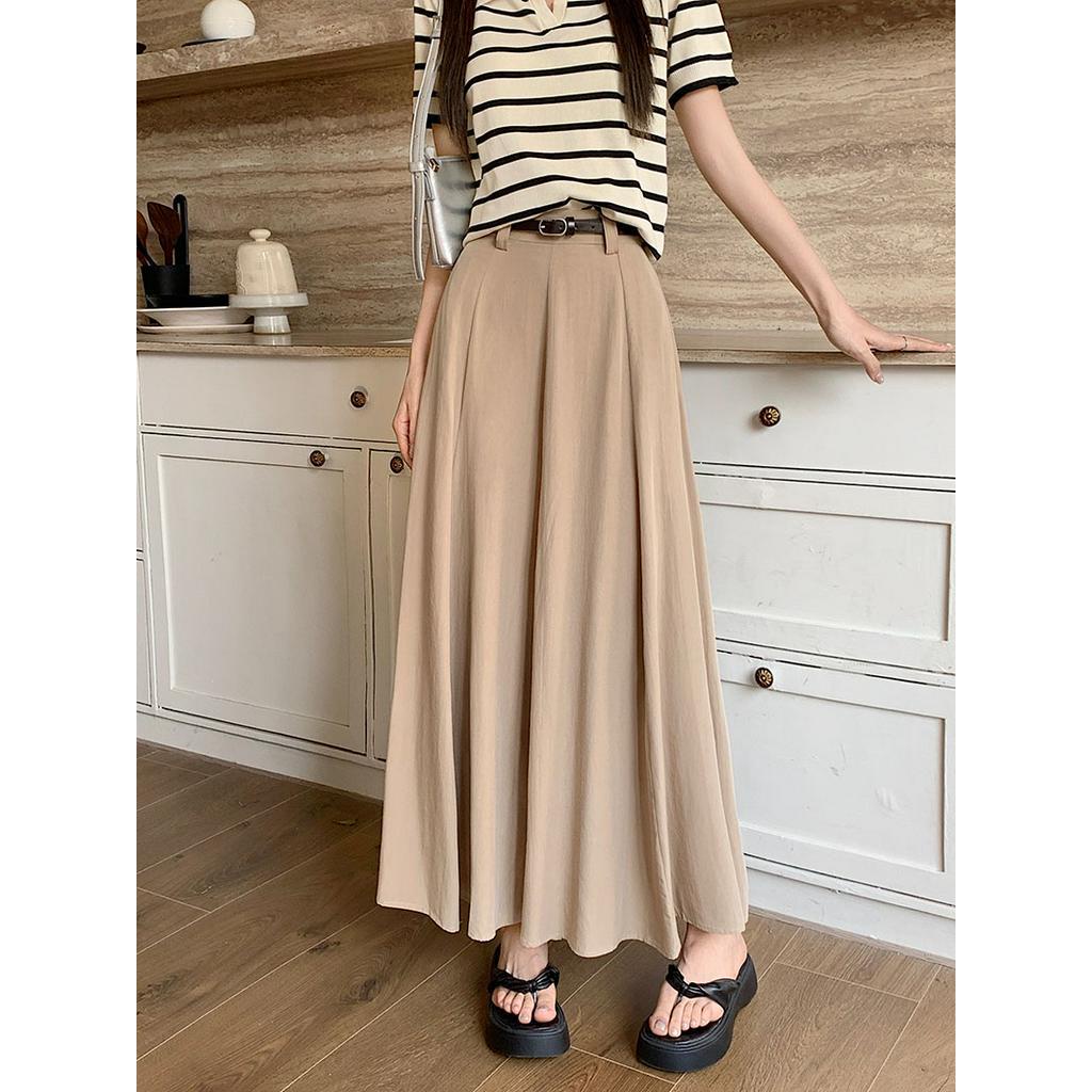 63923 Mùa Hè Phong Cách Mới Váy Chữ A Viền Lớn