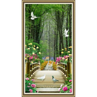 Tranh dán tường phong cảnh thiên nhiên khổ dọc LV-0013K 55 x 100 cm KS