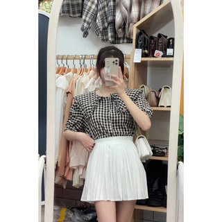  ÁO SƠMI KẺ ĐŨI CỔ BÈO