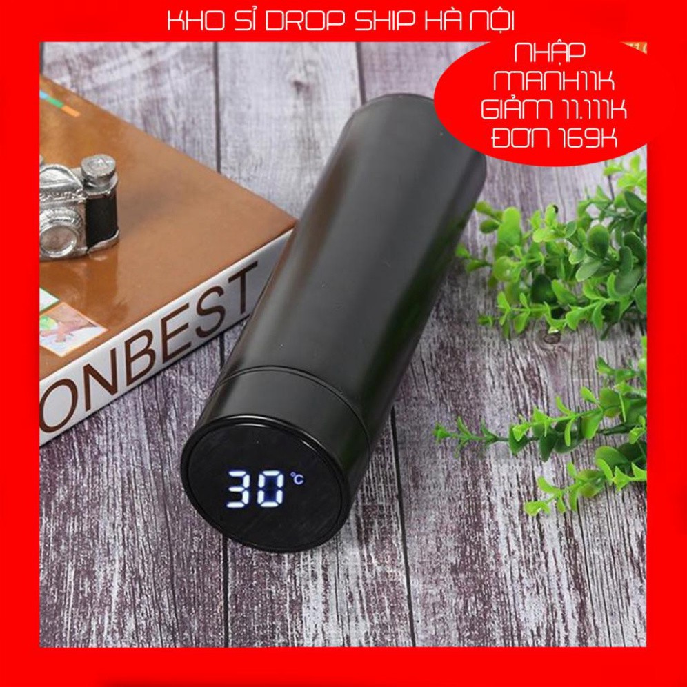 Tổng Kho Gia Dụng -  Bình giữ nhiệt 500ml có màn hình hiển thị nhiệt độ-giữ nước nóng,lạnh - pin năng lượng mặt trời