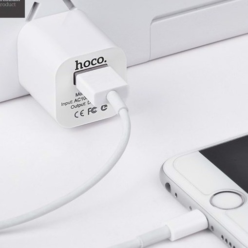 Củ sạc iphone HOCO UH102 Hàng Cao Cấp Chuẩn 5V/1A - Cốc Sac iphone/ipad