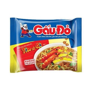 Thùng Mì gấu đỏ tôm và gà  30 gói