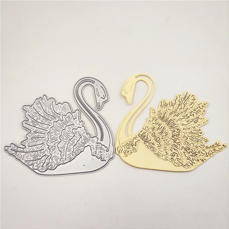 QQ Khuôn Cắt Giấy Kim Loại Hình Thiên Nga Xinh Xắn