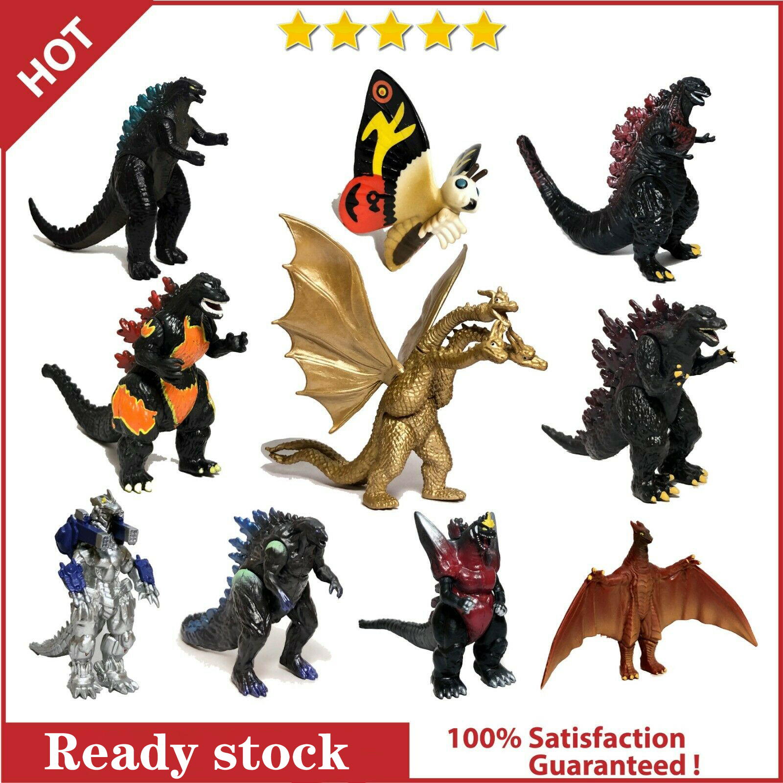 ULTRAMAN Set 10 Mô Hình Khủng Long Godzilla 2 Monster King 10