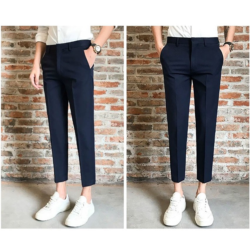 Quần âu nam ống côn vải lụa co giãn,quần tây nam không nhăn,không xù | BigBuy360 - bigbuy360.vn