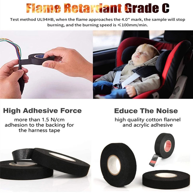 1 Cuộn Băng Dính Cách Nhiệt Chống Cháy 8,15,19MM * 15M Sự Bảo Vệ