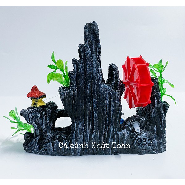 TIỂU CẢNH TRANG TRÍ HỒ CÁ NON BỘ 16X3X13CM