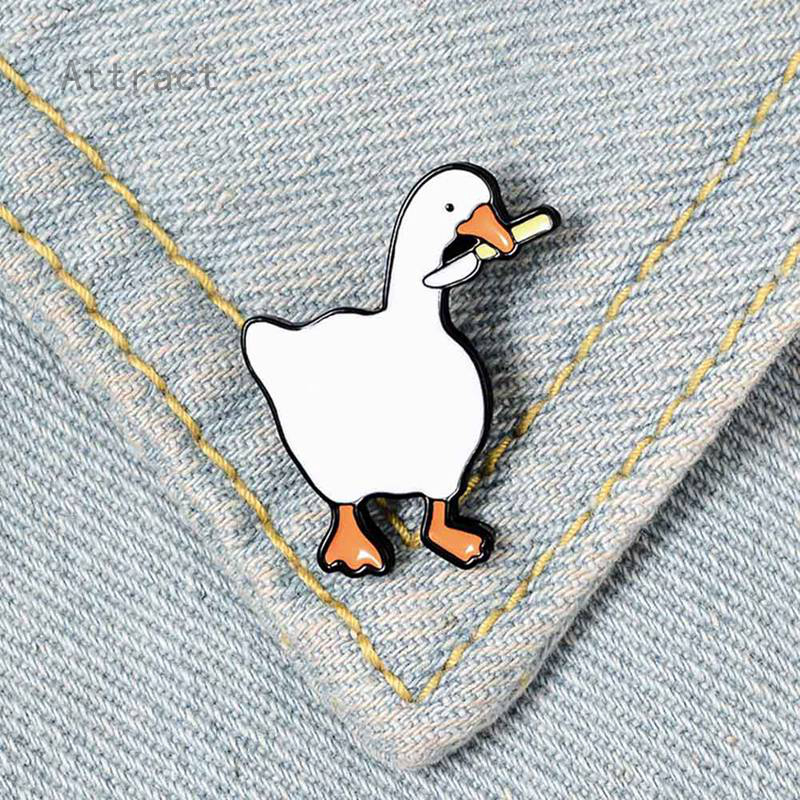 Attract Huy hiệu cài áo hình chú ngỗng thời trang dành cho cả nam và nữ
