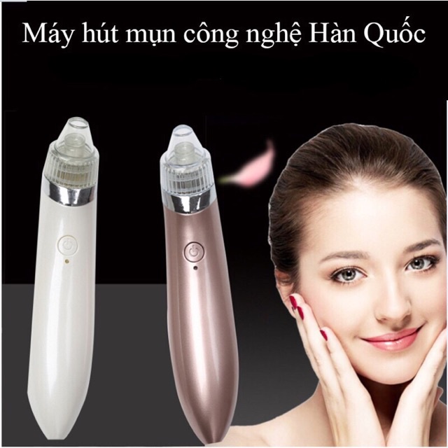 Máy Hút Mụn Đầu Đen, Mụn Cám Dùng Pin Sạc Cầm Tay