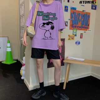 Áo Thun Nam Tay Lỡ In Hình Chú Chó Siêu Ngầu Free Size Dưới 65kg - ATDN18