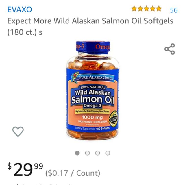 Viên uống Wild Alaskan Salmon Oil kèm bill Costco
