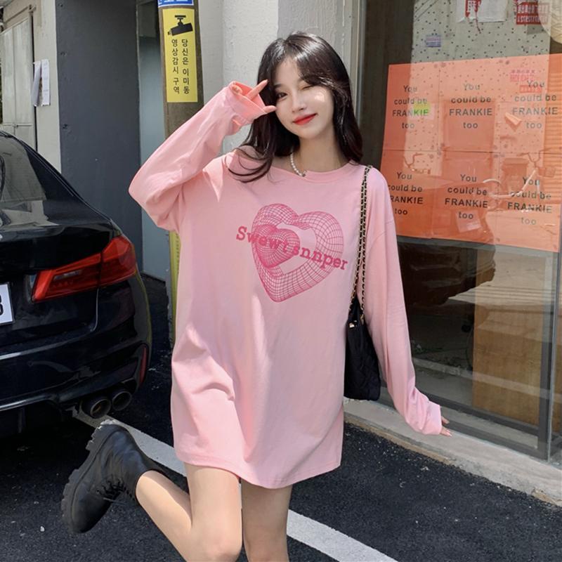 Áo thun COZOK tay dài form rộng trễ vai phối dây xích