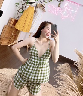 [ SALE ] Bộ Lụa 2 Dây Babydoll