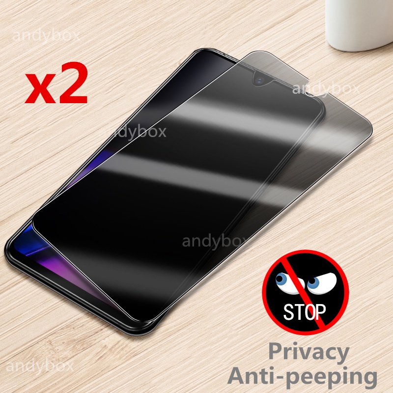[2 Pcs] For Motorola P40 Z3 Z4 G7 G8 E6 Plus Privacy Tempered Glass Screen Protector Moto One Vision One Hyper One Macro Anti-peeping Screen Protector