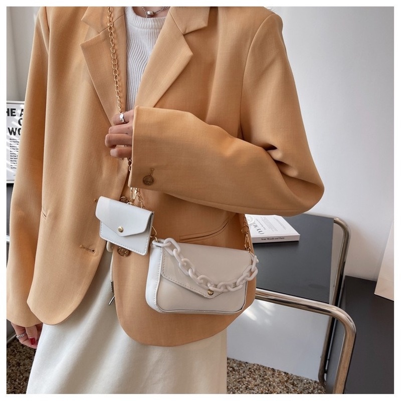 Túi Đeo Chéo Hình Vuông Nhỏ Màu Sắc Đơn Giản NB00320