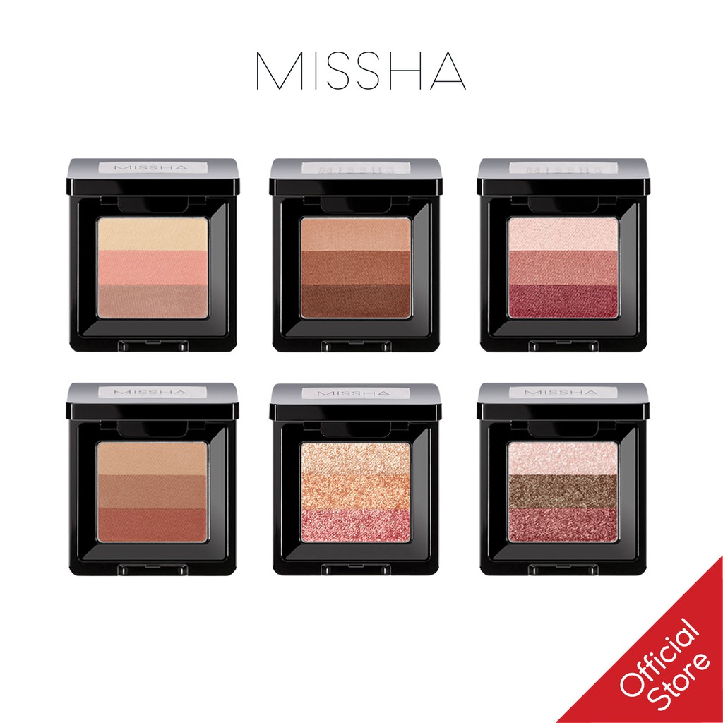 [Mã COSDEP -8% ĐH250k]Phấn Mắt 3 Màu Missha Triple Shadow version 2 1.5g