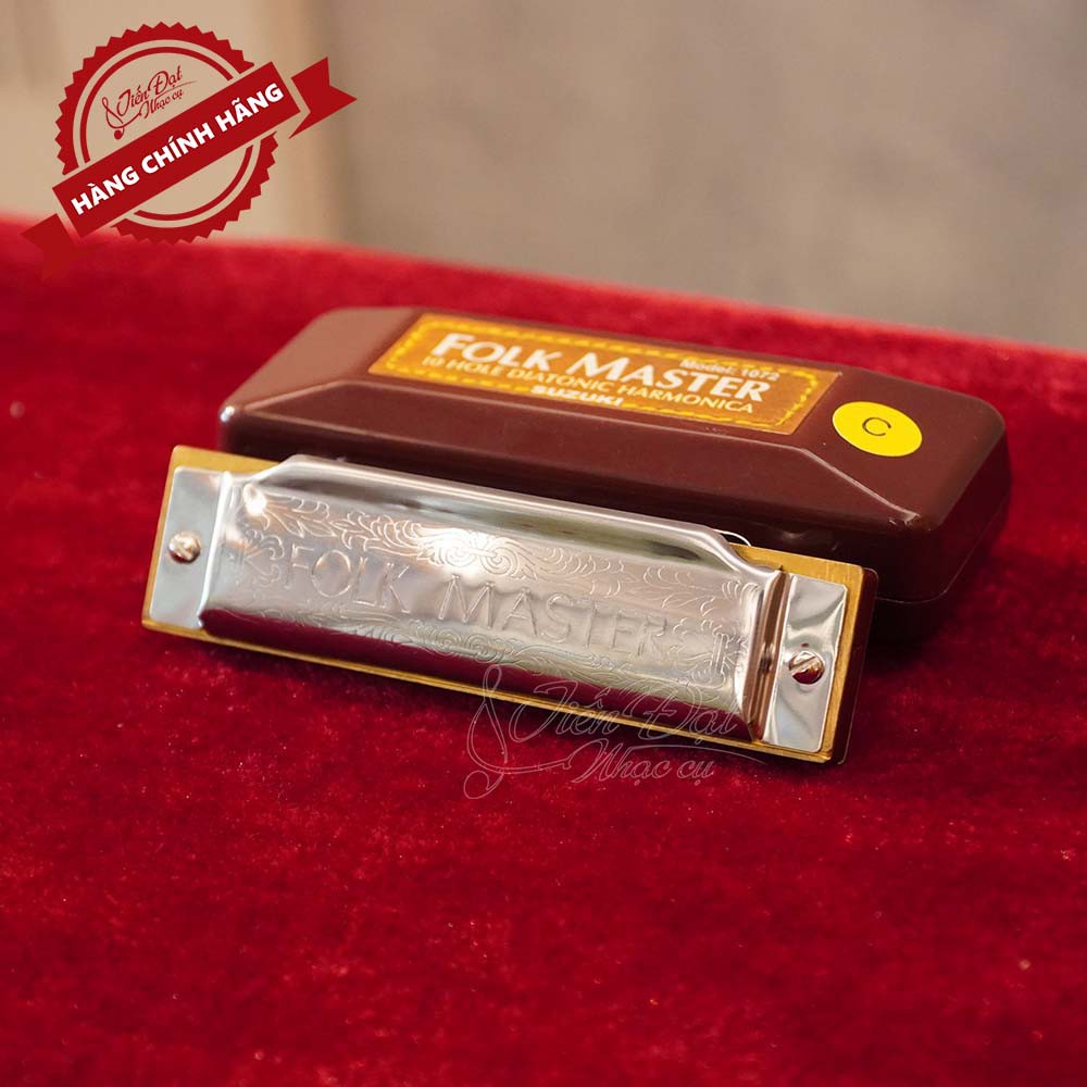 Kèn Harmonica Folk 10 Master 10 Lỗ Cấu Tạo Note Đa Dạng, 20 Lưỡi Gà, Hợp Kim Đồng 0,9mm