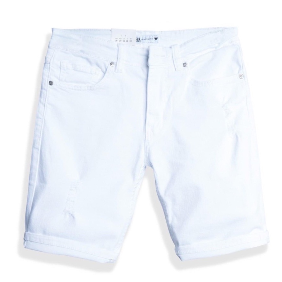 Quần Short Jean Nam Đẹp Chất Bò Co Giãn Cao Cấp, Quần JEAN nam trơn Mẫu Mới Phong Cách Hàn Quốc T05