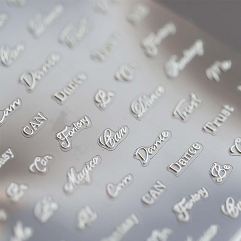 [Hàng mới về] Tờ Miếng Dán Trang Trí Móng Tay Trong Suốt 5D Phong Cách Nhật Bản