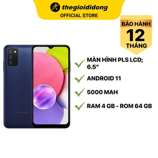 Điện thoại Samsung Galaxy A03s (4GB/64GB) màn hình 6.5" PLS LCD pin 5000 mAh - Chính hãng BH 12 tháng