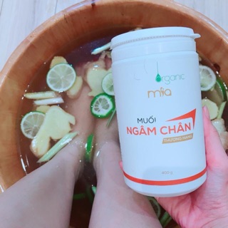 Muối thảo dược ngâm chân thải độc mia organic