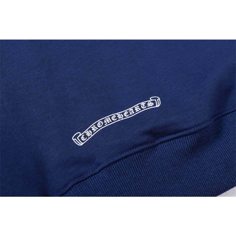 CHROME HEARTS Áo hoodie tay dài họa tiết đan chéo cho nam và nữ