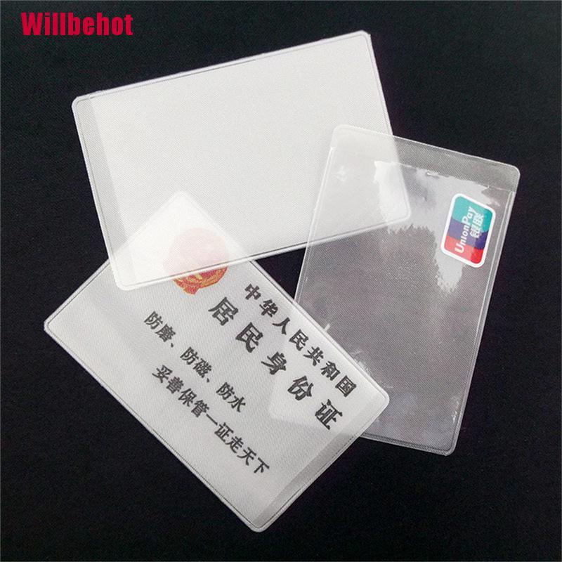 Bộ 10 Hộp Đựng Thẻ ID Bằng PVC Trong Suốt