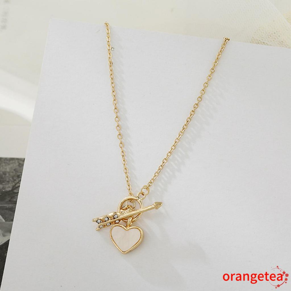 Vòng cổ Mặt Hình Mũi Tên Và Trái Tim Thanh Lịch Cho Nữ