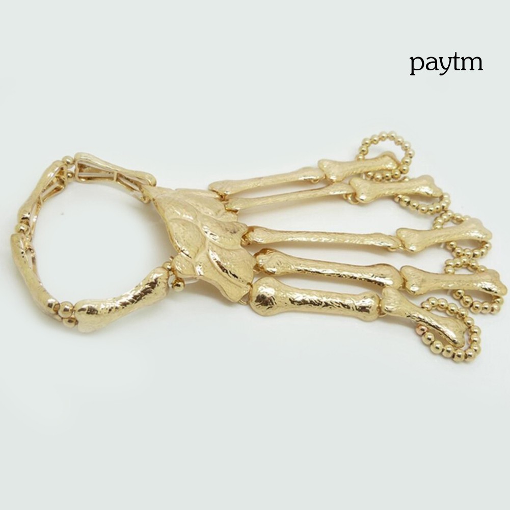 Vòng đeo tay hình bàn tay xương phong cách thời trang gothic | BigBuy360 - bigbuy360.vn