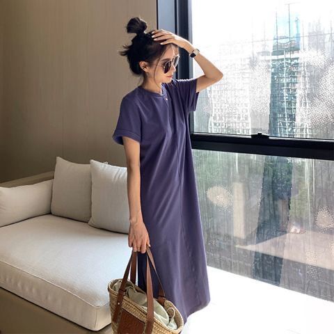 Đầm midi SUXI dáng rộng thời trang thanh lịch cho nữ