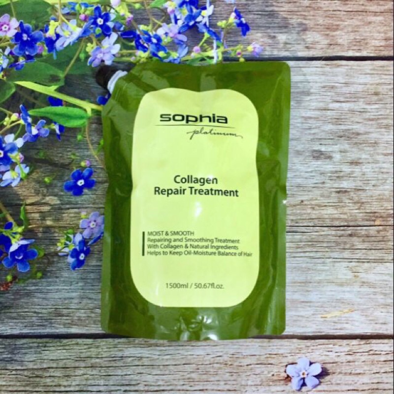 Ủ Hấp Tóc Sophia Platium Collagen Repair Treatment 1500ml-1000ml
