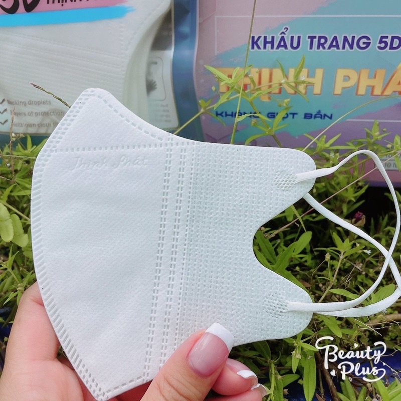 Thùng 100 chiếc khẩu trang 5D Thịnh Phát hàng cao cấp, lọc bụi, vi khuẩn