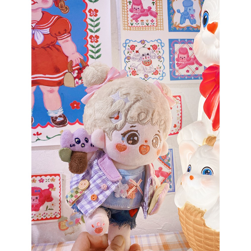 Doll không thuộc tính bé Ái Ái Ni và outfit bộ ngủ cho bé 20cm